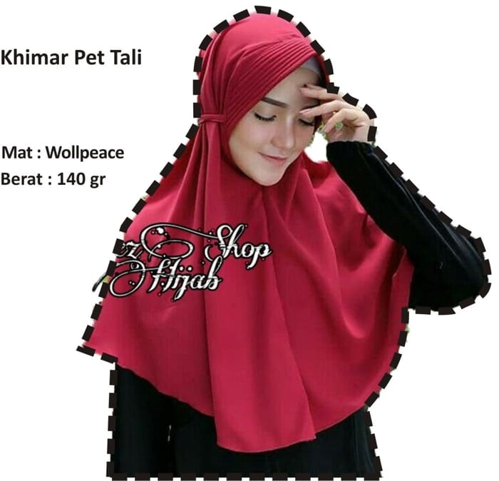 Jual KHIMAR TALI PET ANTEM KUALITAS JAHIITAN HALUS