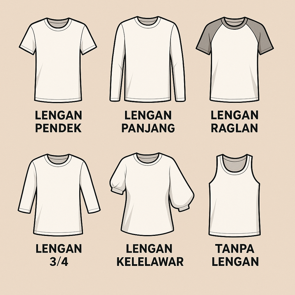 Model Lengan Kaos